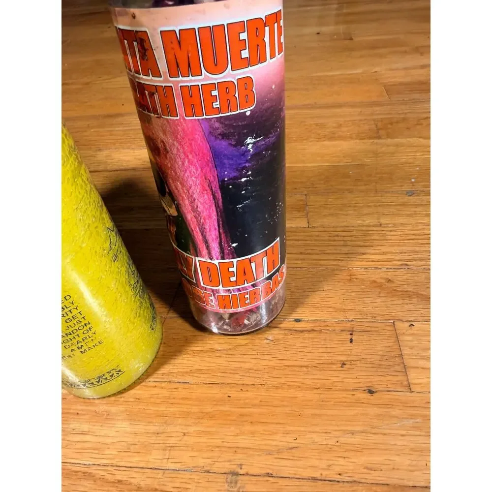 Lot 4 Spiritual Prayer Candles San Simon San Expedito Santa Muerte Bath Herb